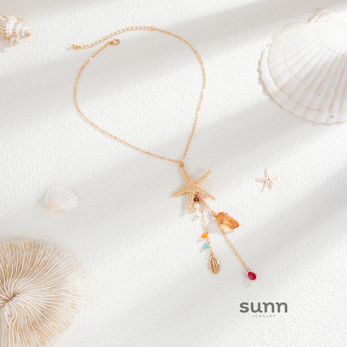 Bushra Gold Starfish Necklace