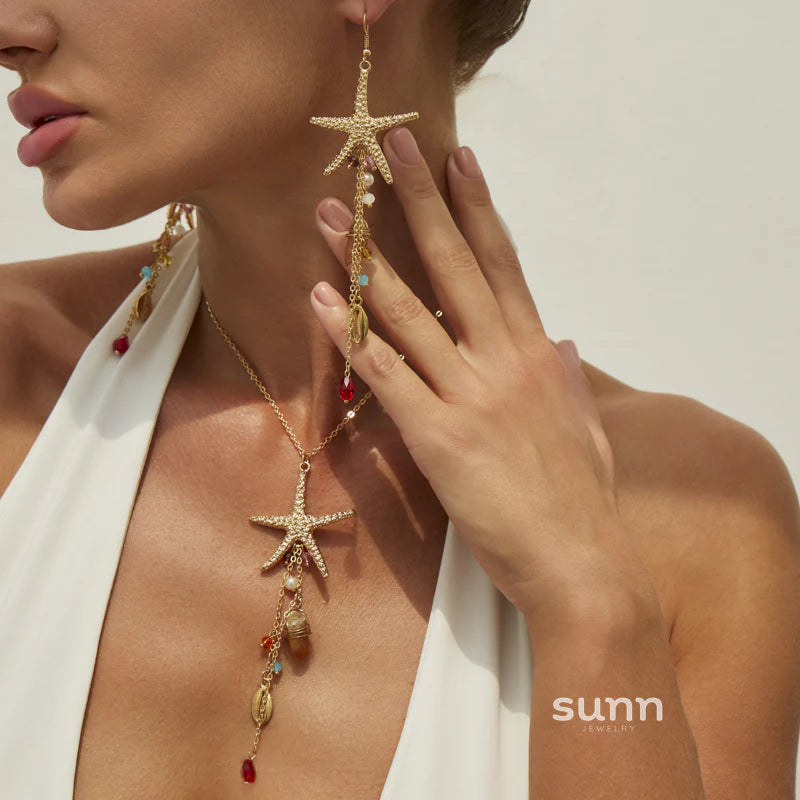 Bushra Gold Starfish Necklace