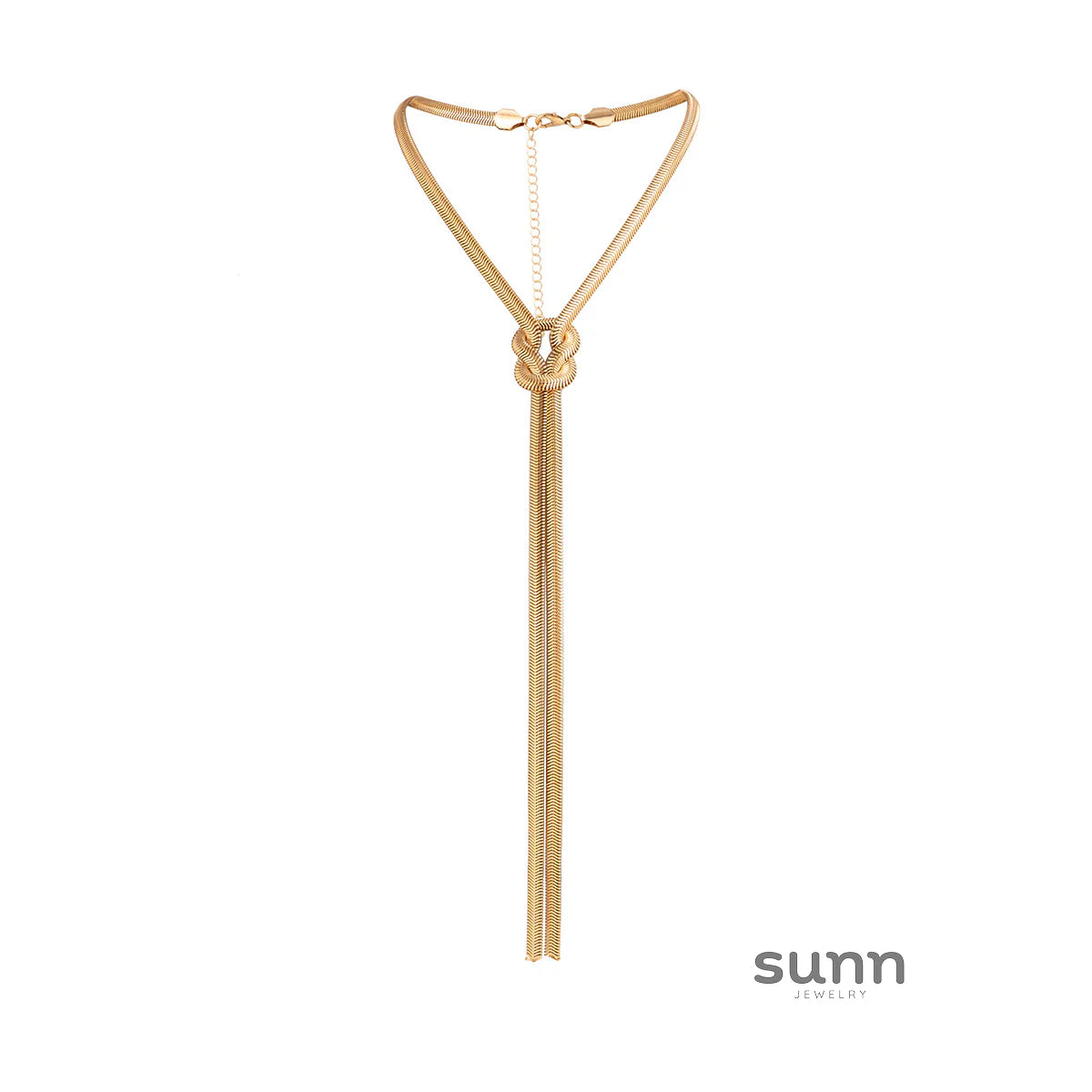 Caeli Knotted Snake Chain Necklace