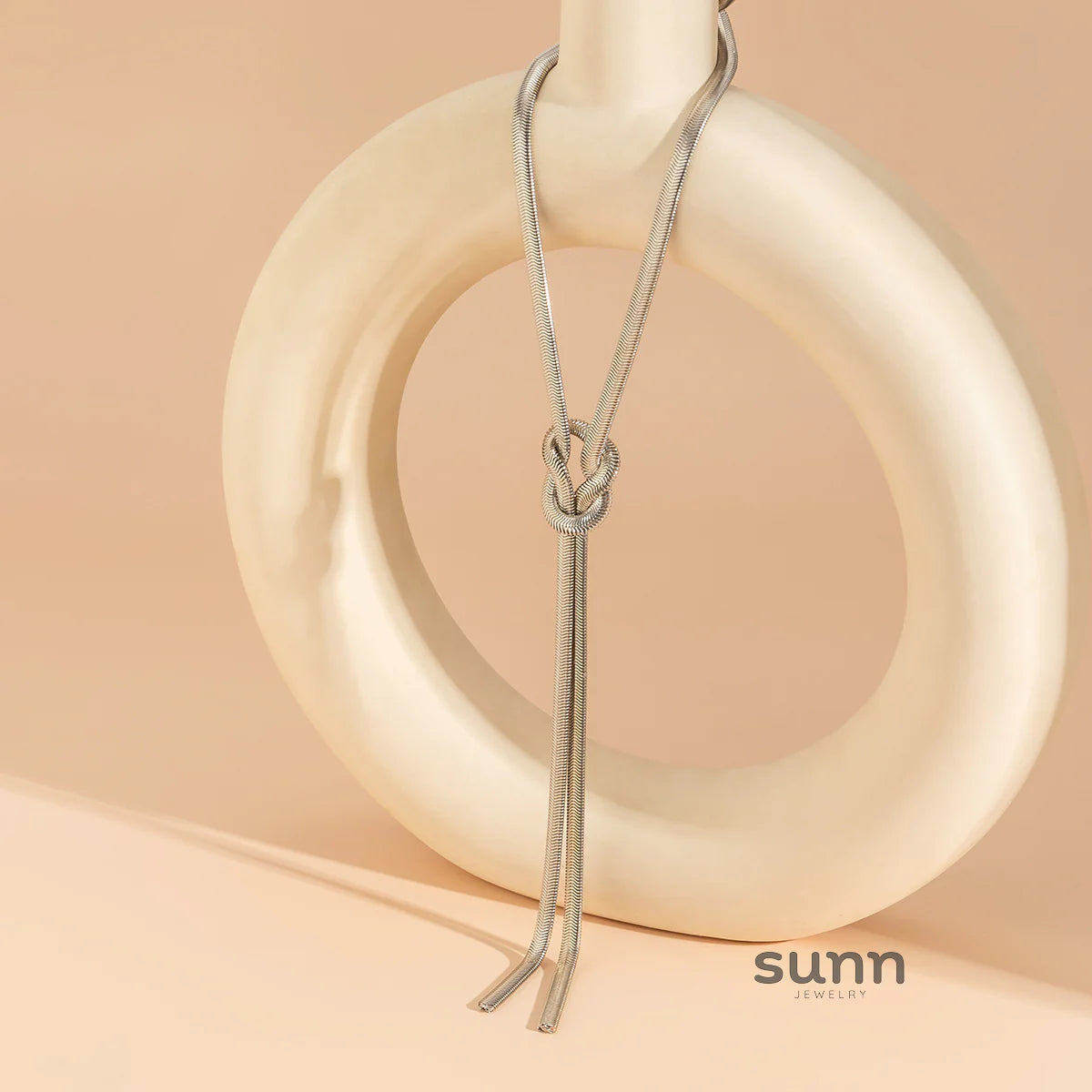Caeli Knotted Snake Chain Necklace