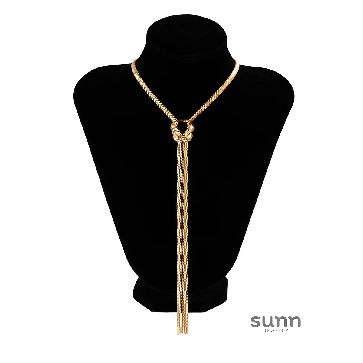 Caeli Knotted Snake Chain Necklace