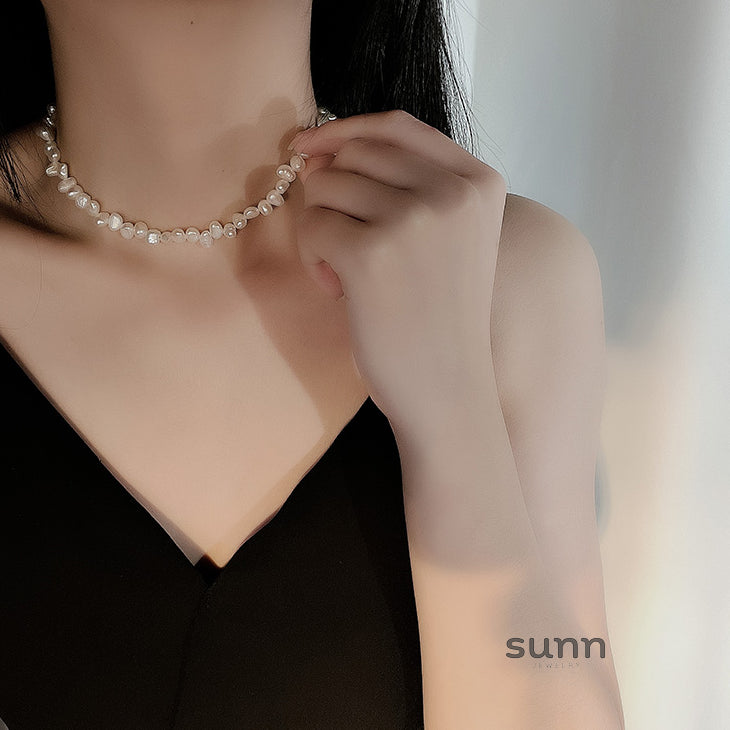 Caidence Baroque Pearl Choker [WHZ7322F]