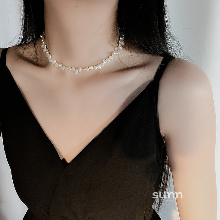 Caidence Baroque Pearl Choker [NJLDB8J9]