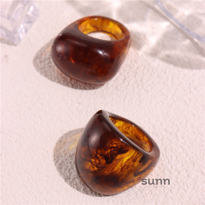 Caileigh Sculptural Resin Ring [P9W1DKG9]
