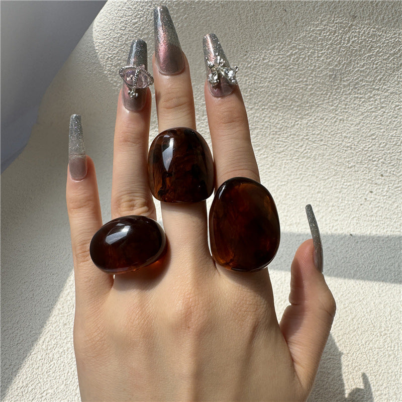 Caileigh Sculptural Resin Ring [ZW3WIA7Z]