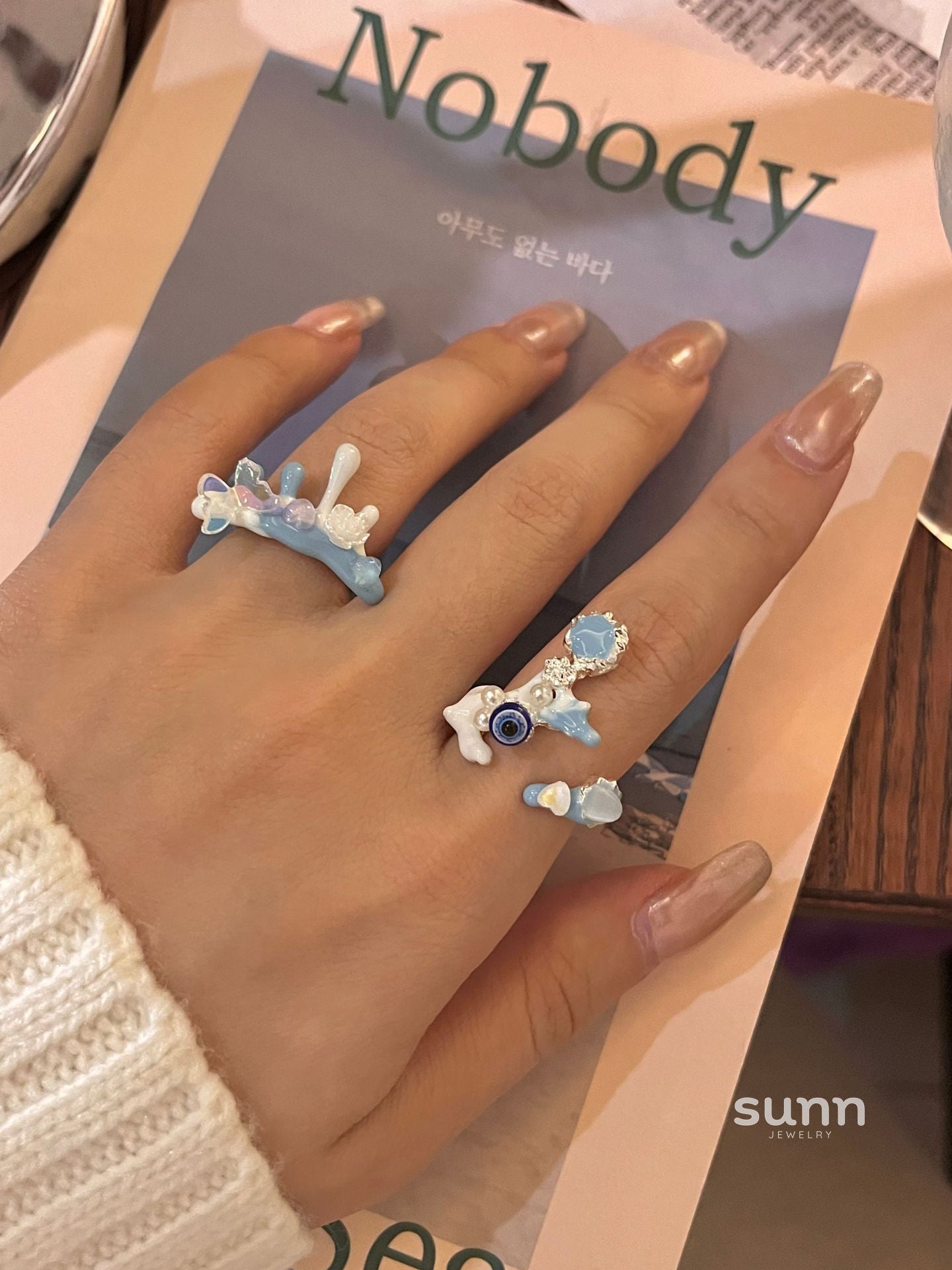Cailynn Enamel Eye Ring [5CZSOX9X]