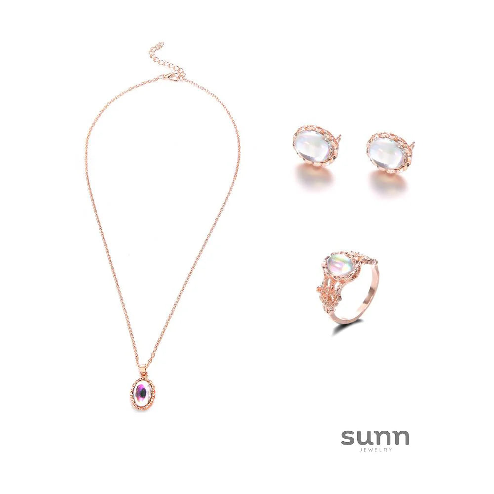 Calani Dainty Crystal Jewelry Set