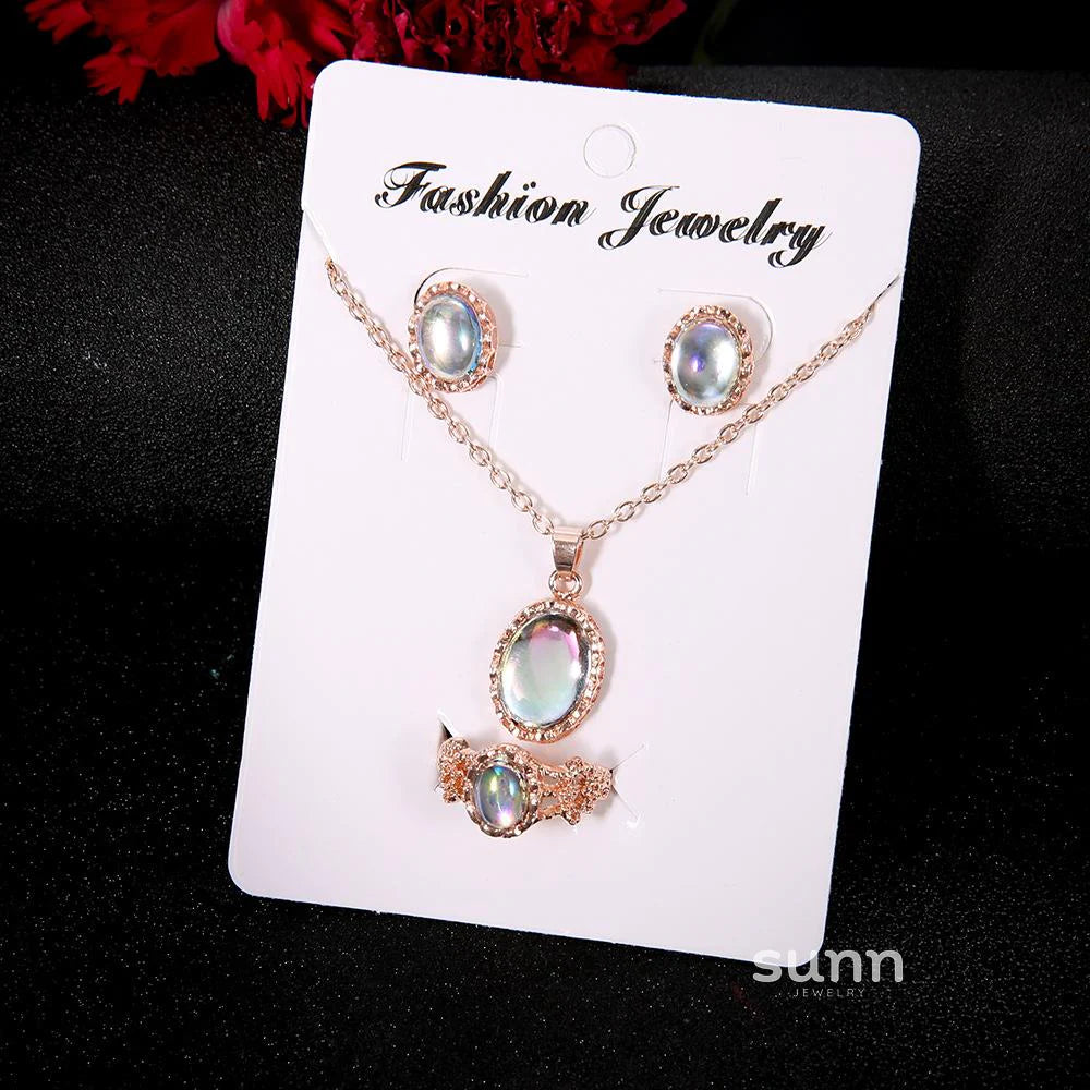 Calani Dainty Crystal Jewelry Set