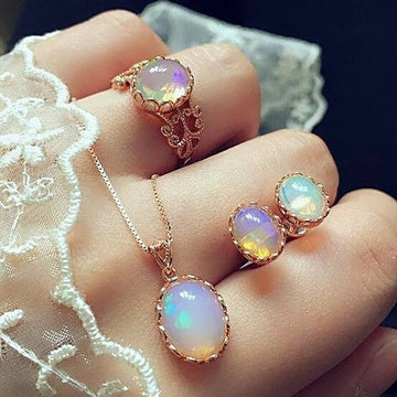 Calani Dainty Crystal Jewelry Set