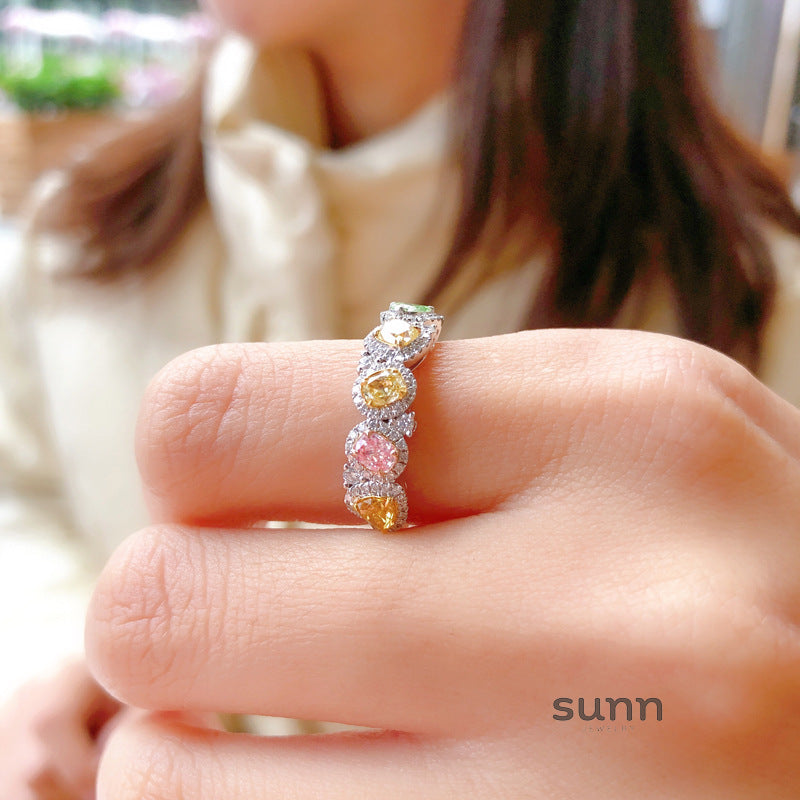 Calee Gemstone Row Ring [9DIFNYE3]
