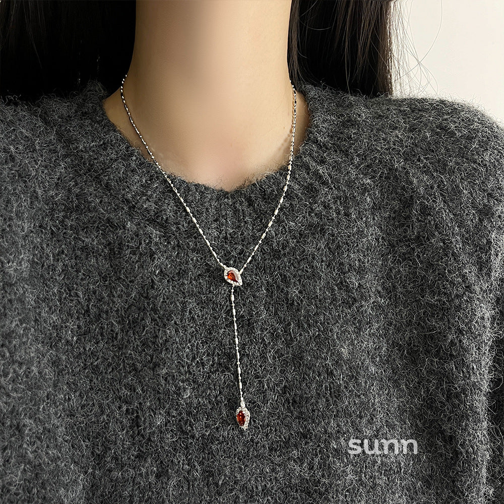 Caleigh Serpent Charm Necklace [9PS09Z9Q]