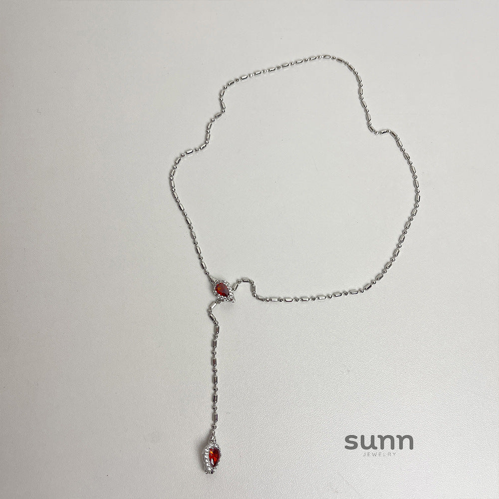 Caleigh Serpent Charm Necklace [A76NTB7R]