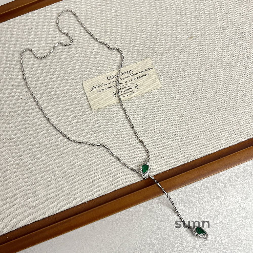 Caleigh Serpent Charm Necklace [HSDT84OY]