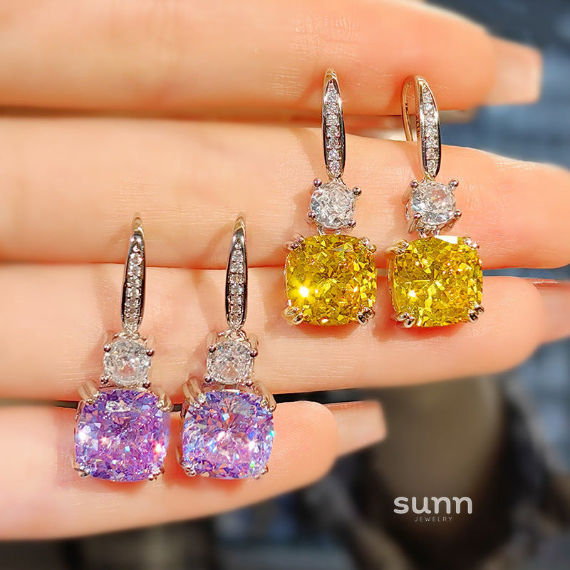 Calianna Ice Flower Drop Earrings [BDU27DP4]