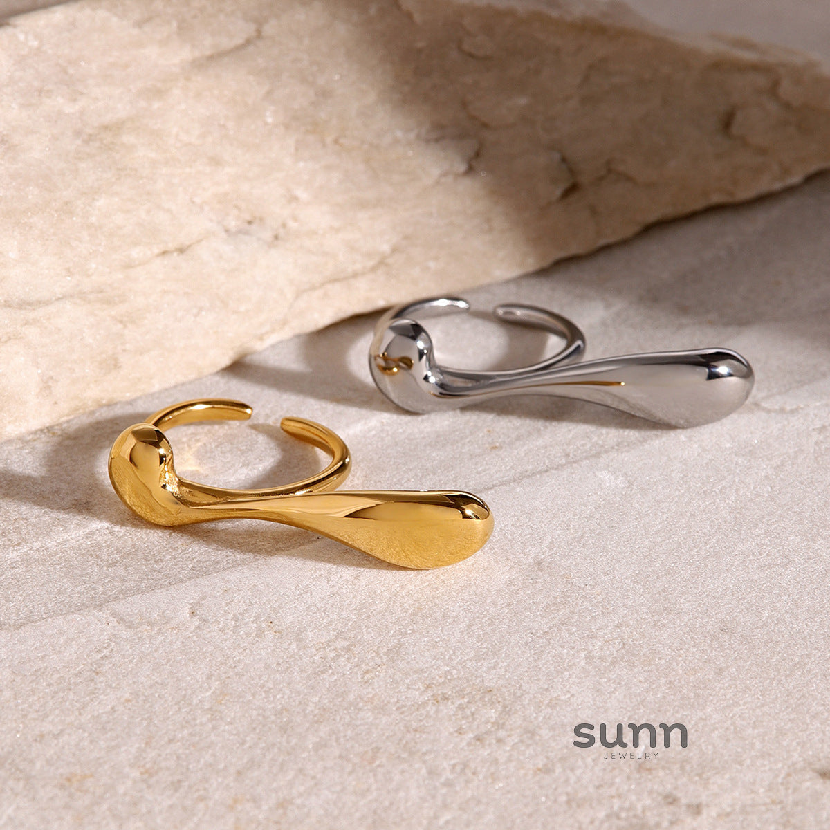 Calina Irregular Waterdrop Ring [FDFDF5R2]
