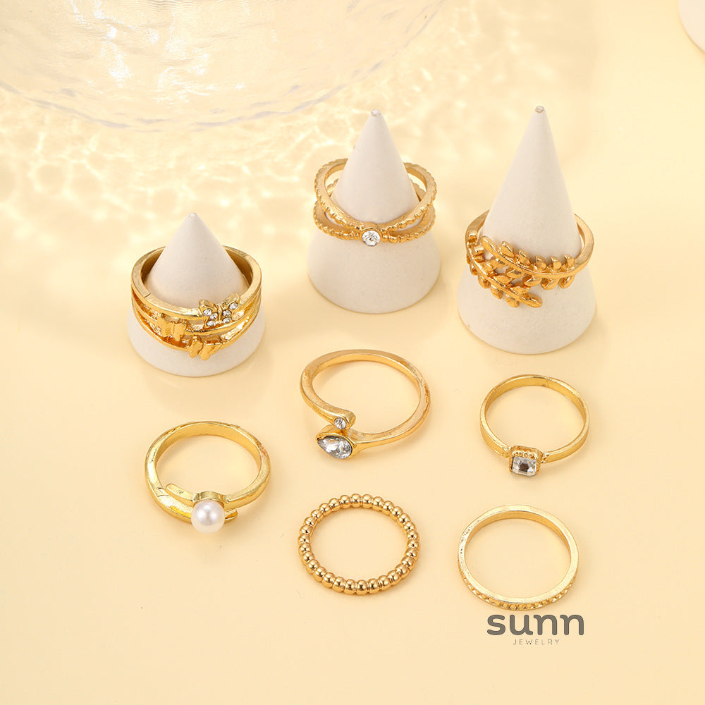 Calista Dainty Stacking Ring Set [5KTU5T3T]