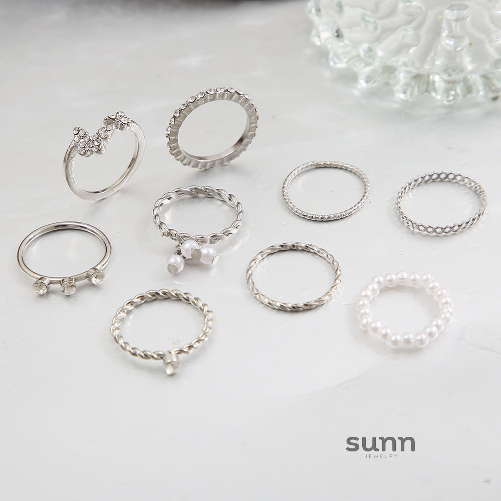 Calista Dainty Stacking Ring Set [5V1VRB99]