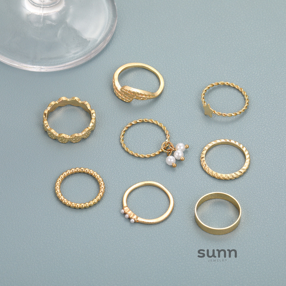 Calista Dainty Stacking Ring Set [QEX27H6M]
