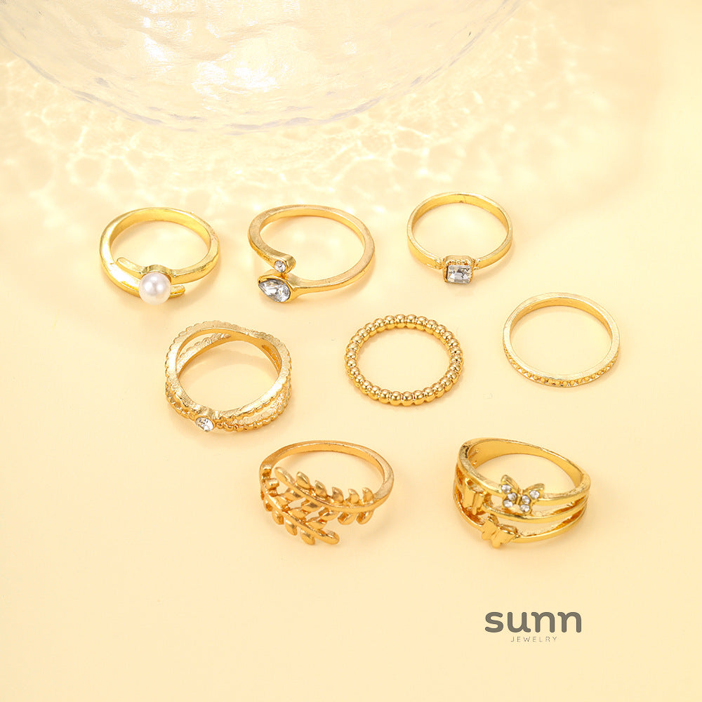 Calista Dainty Stacking Ring Set [XNMYECVA]