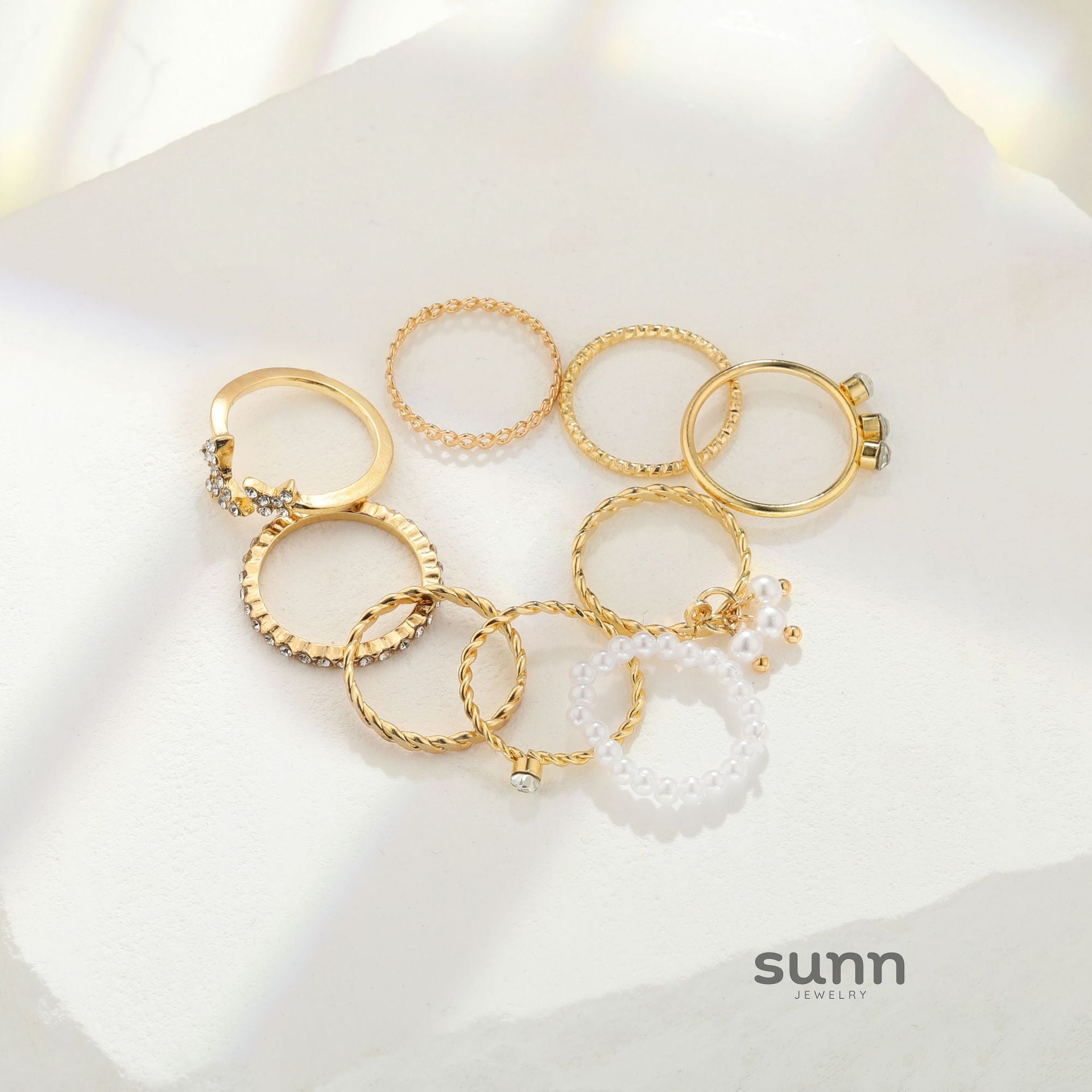 Calista Dainty Stacking Ring Set [HPQ34TXO]