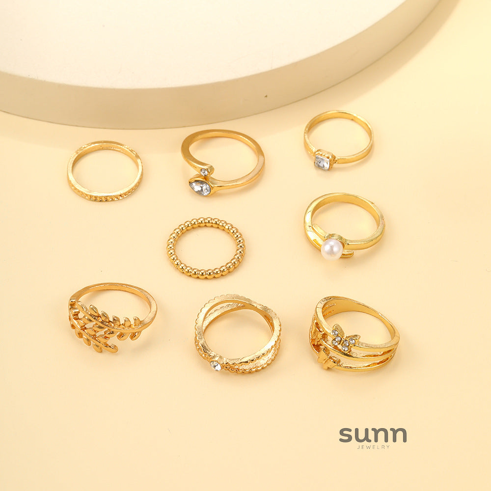 Calista Dainty Stacking Ring Set [LV207NJK]