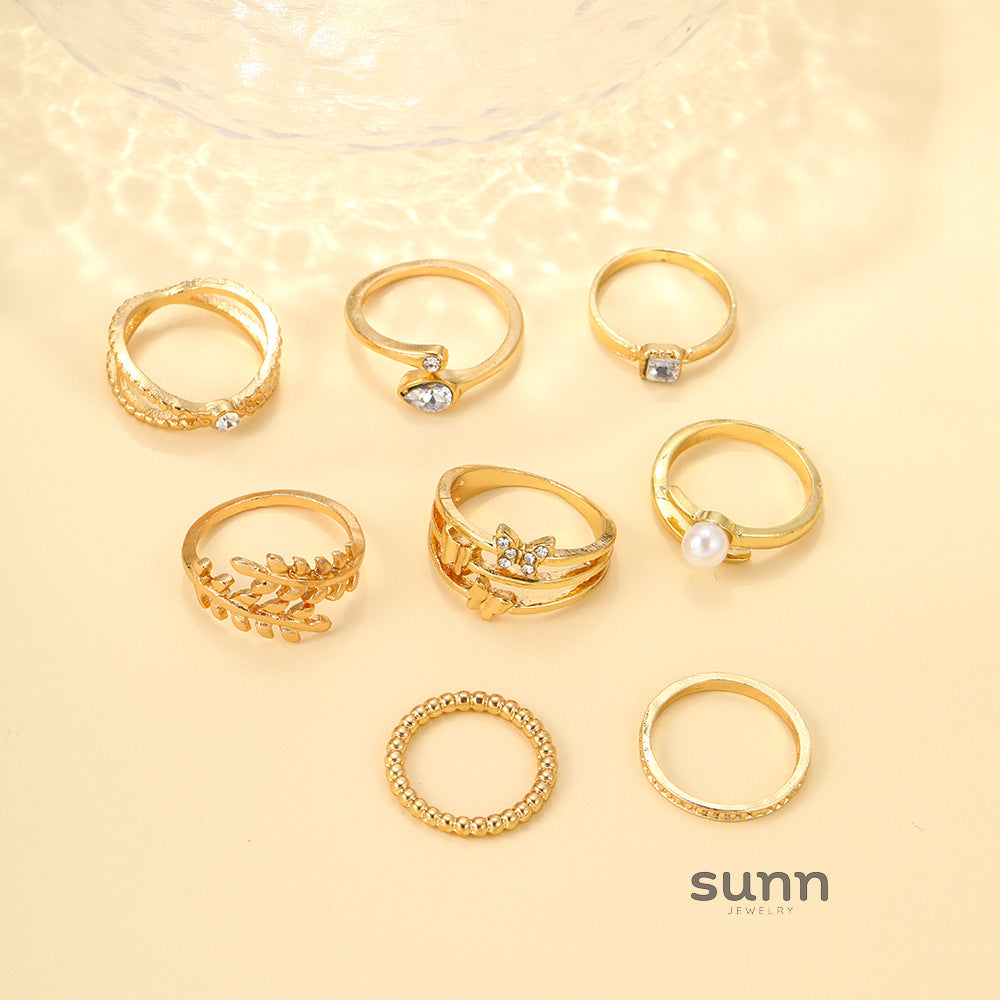 Calista Dainty Stacking Ring Set [3ML46M61]