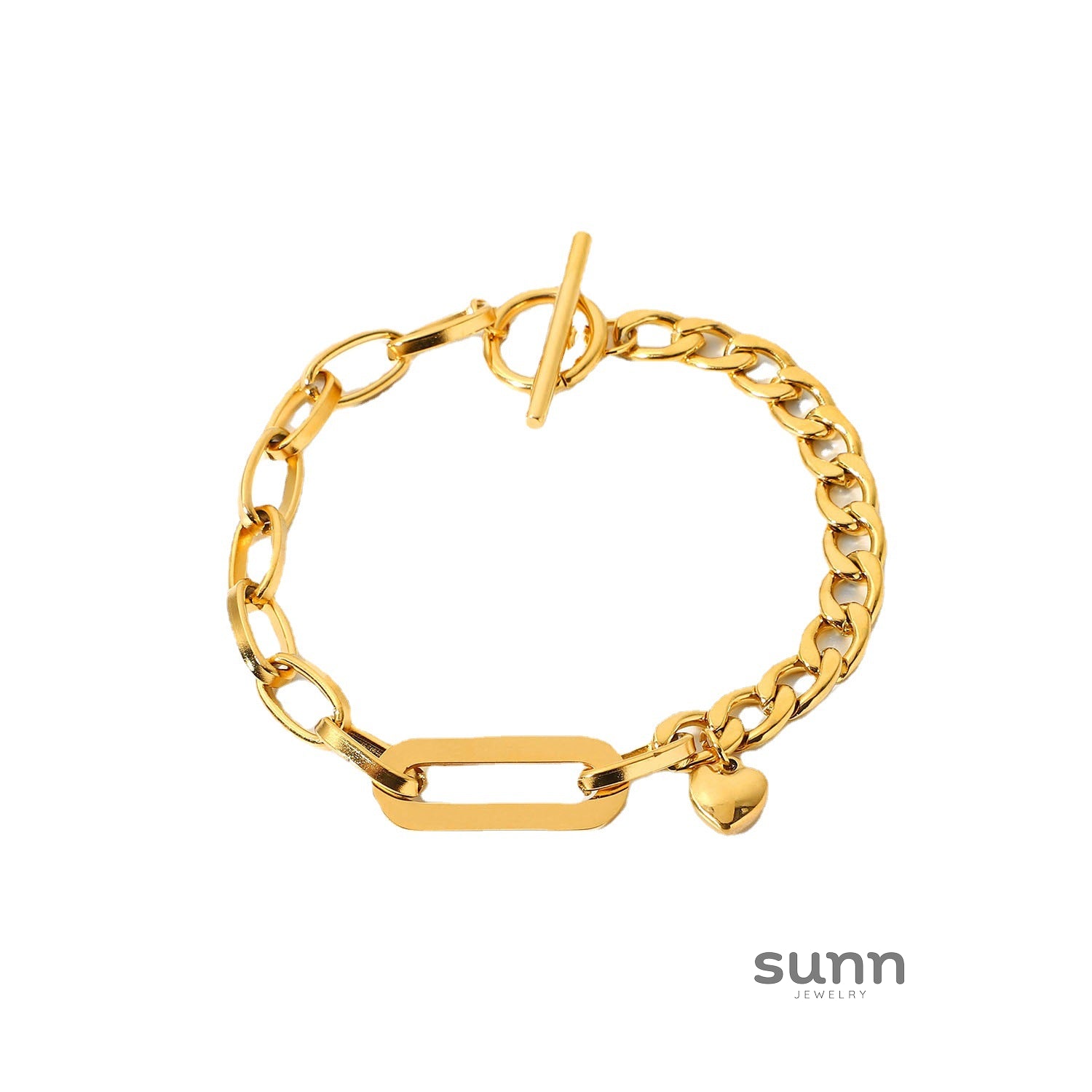 Cambria Gold Link Bracelet [QW510KTO]