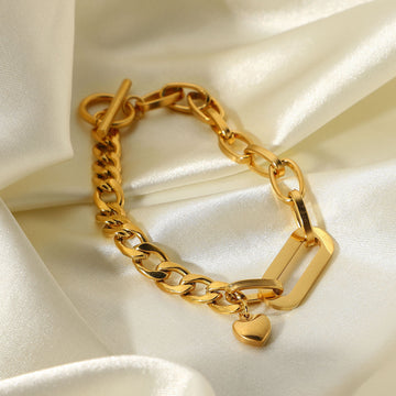 Cambria Gold Link Bracelet [YK5TZPHY]