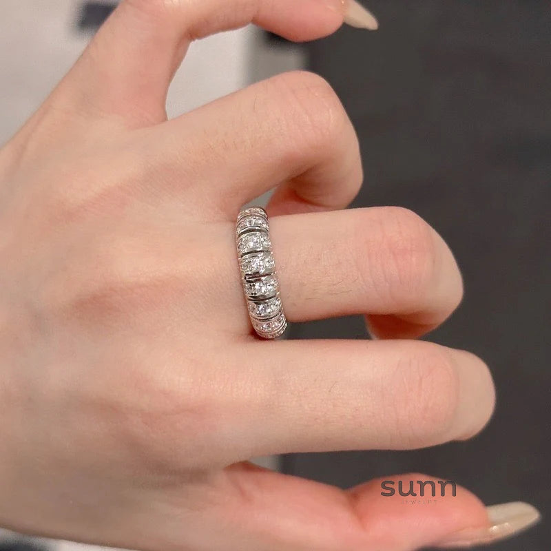 Cambry Curved Pave Ring