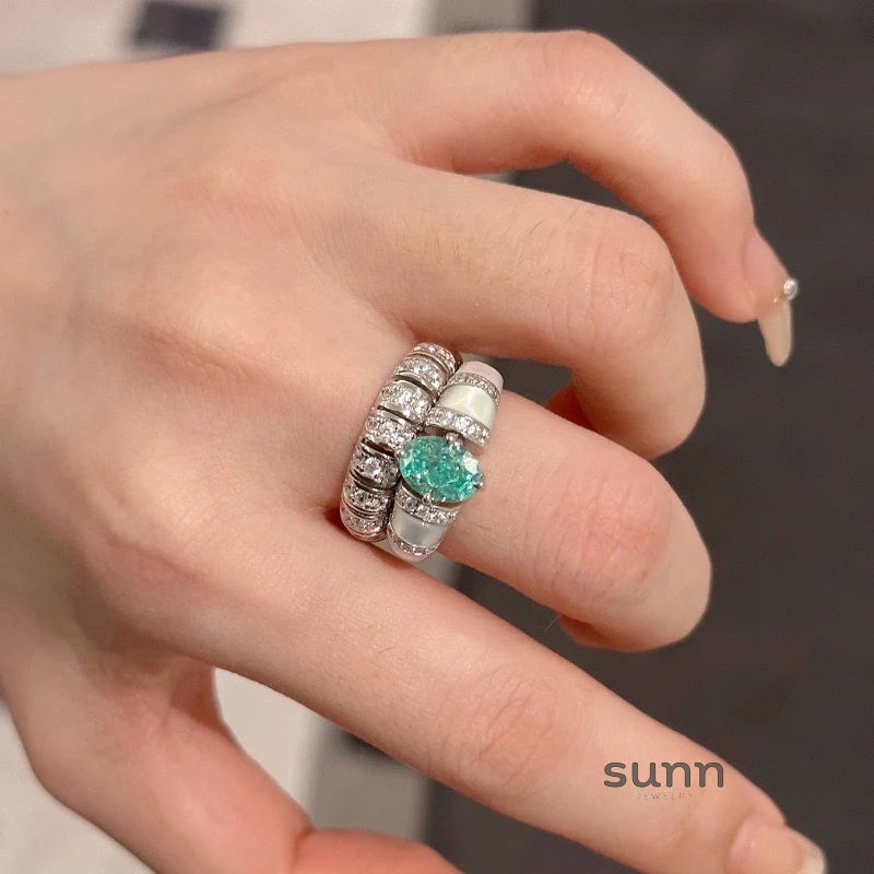 Cambry Curved Pave Ring