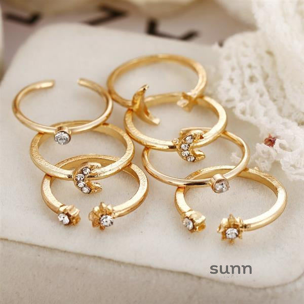 Camila Star Moon Ring Set [CJ10C6XA]