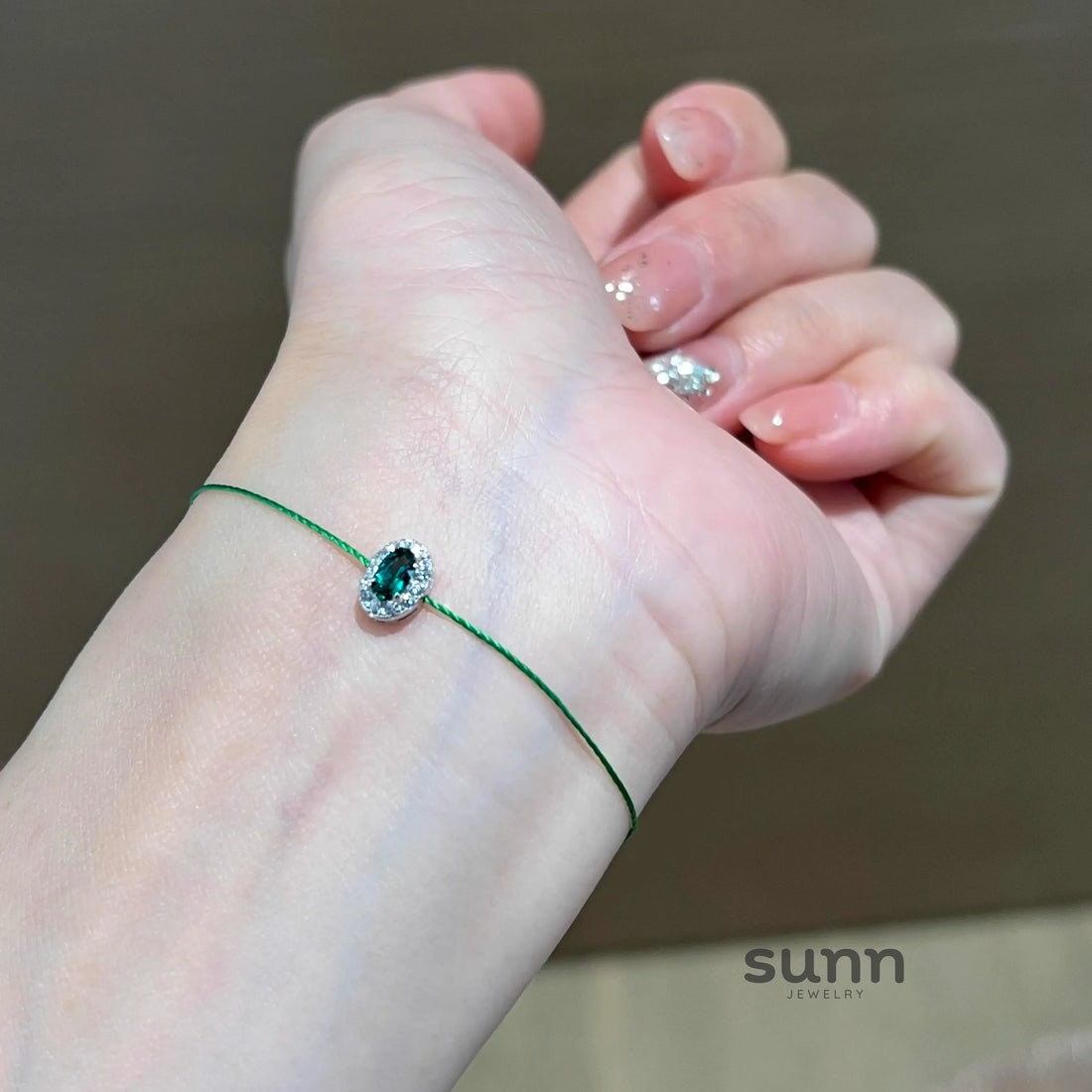 Campbell Emerald Woven Bracelet