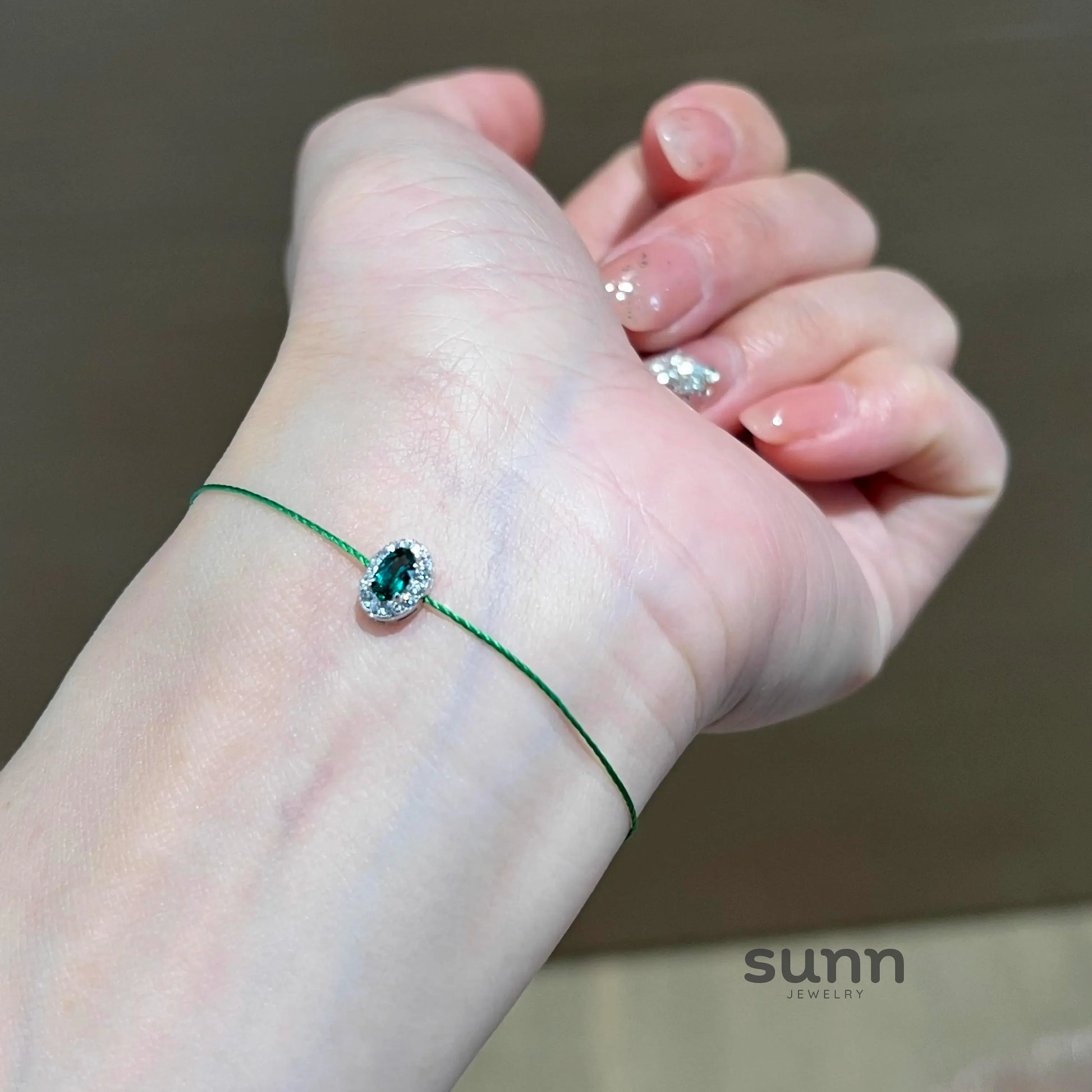 Campbell Emerald Woven Bracelet