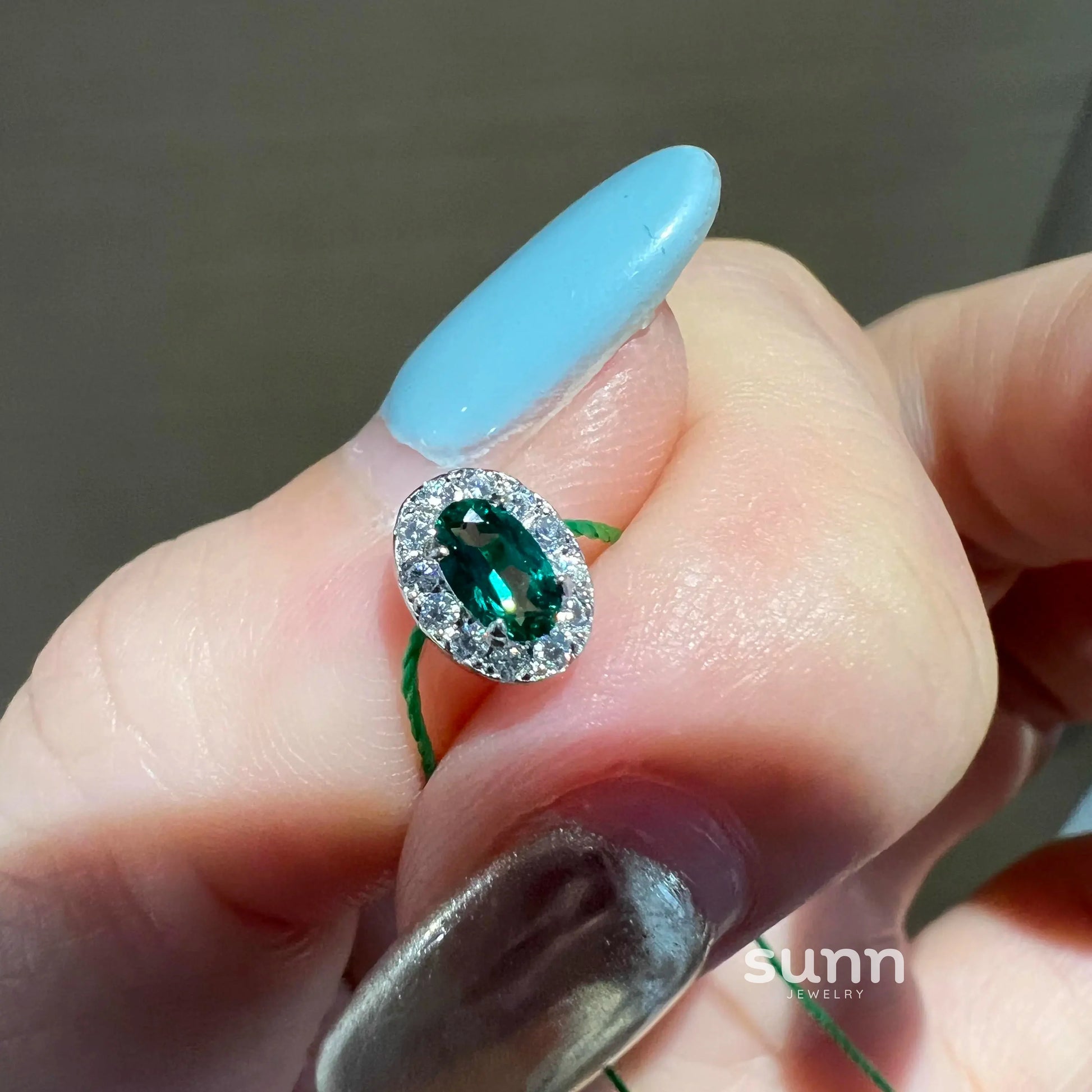 Campbell Emerald Woven Bracelet
