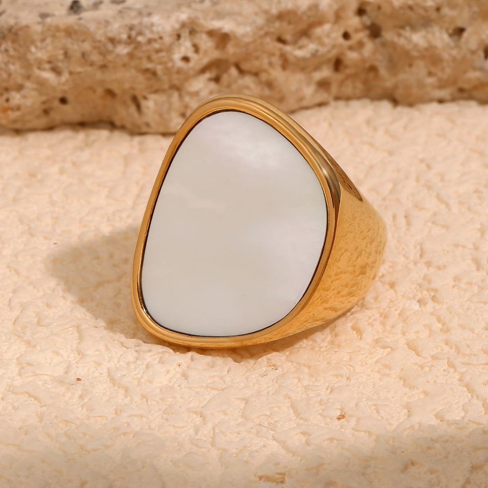 Campbell Irregular Shell Ring [3FAH95E0]