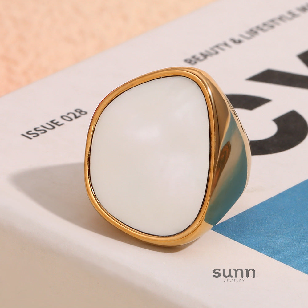 Campbell Irregular Shell Ring [FKNXDI31]