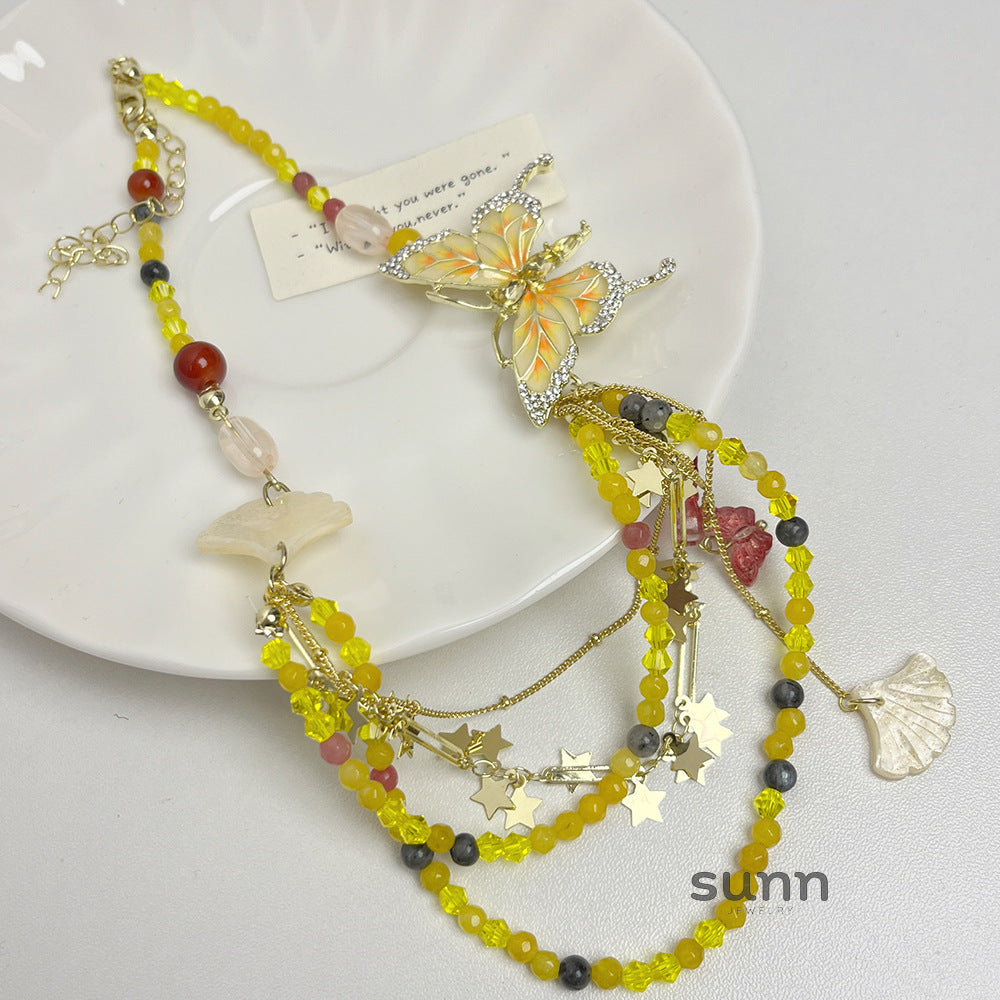 Camreigh Butterfly Beaded Necklace [SUAYAZM9]