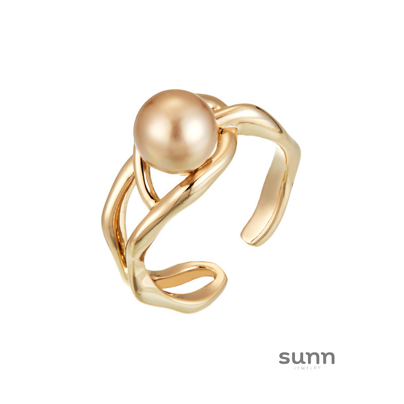 Camryn Adjustable Pearl Ring [KSZWE19H]
