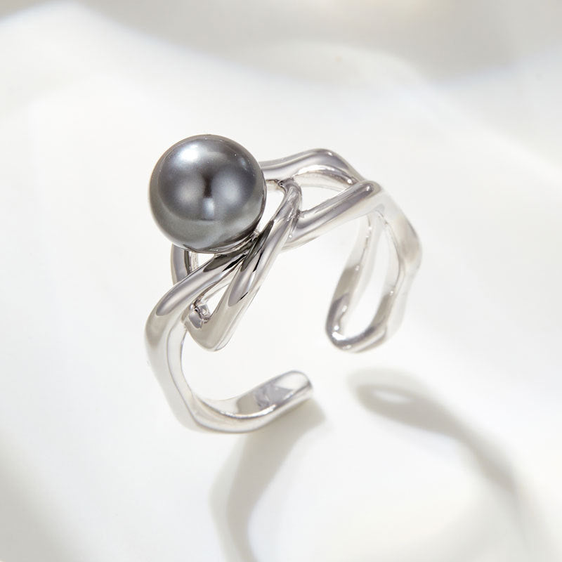 Camryn Adjustable Pearl Ring [7YINUS7U]