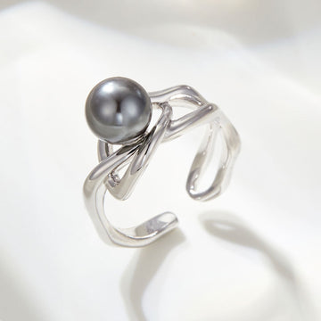 Camryn Adjustable Pearl Ring [7YINUS7U]