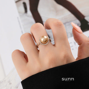 Camryn Adjustable Pearl Ring [FLP8F6X9]