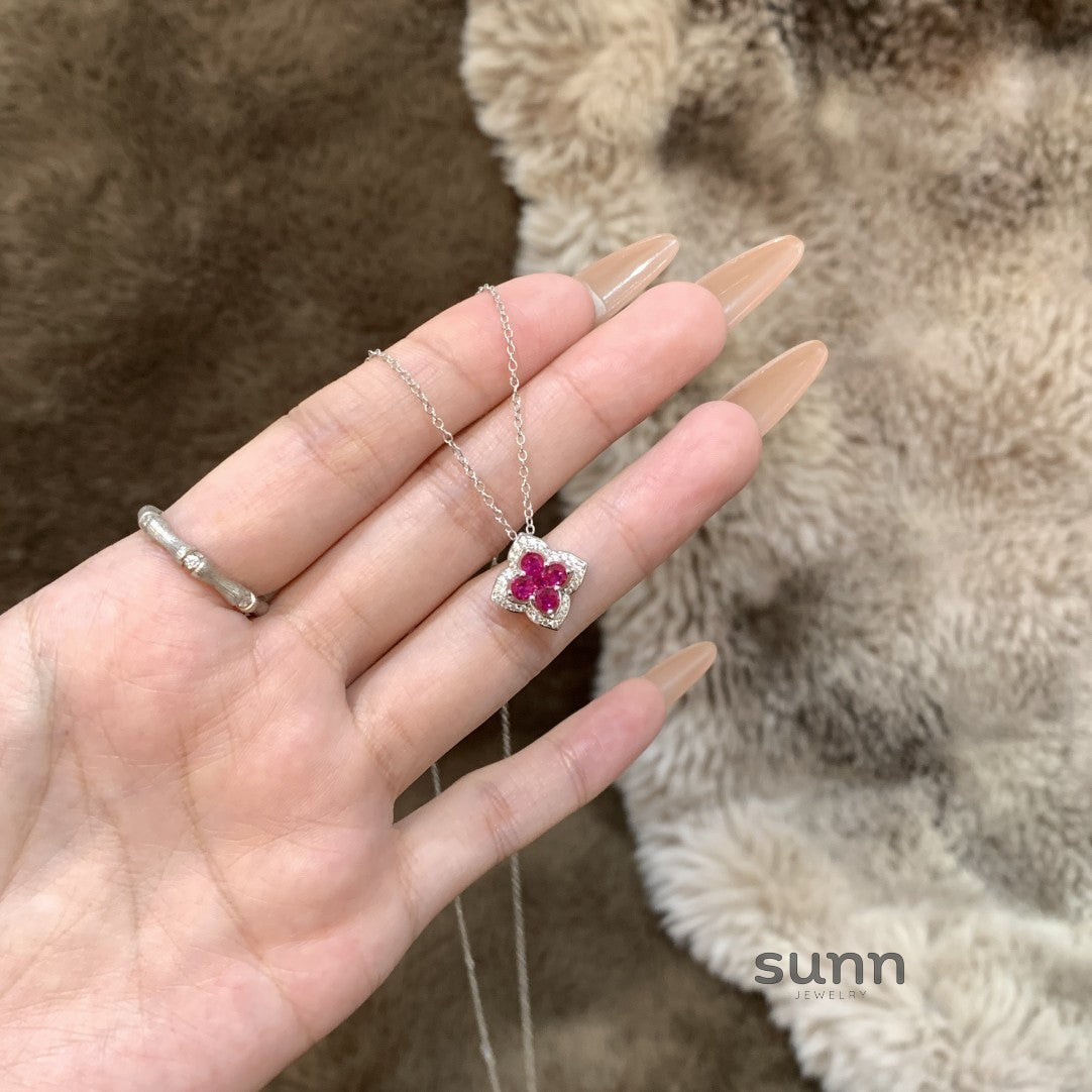 Camryn Delicate Clover Necklace [FFGBBFAM]