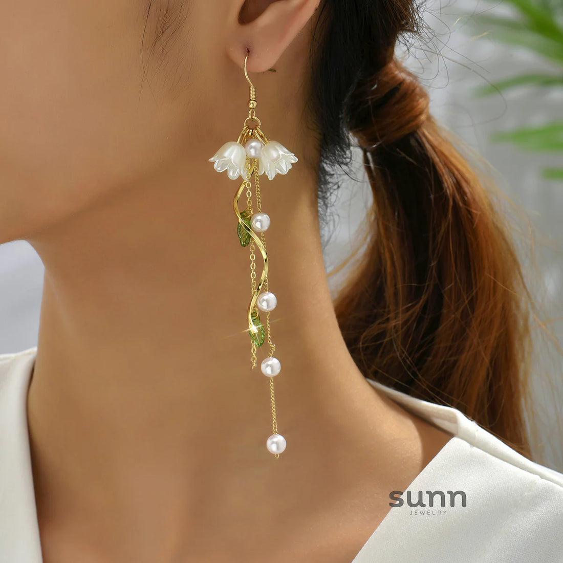 Camryn Floral Tassel Earrings