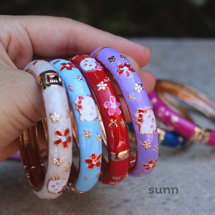 Camrynn Kitty Enamel Bracelet [OQ3BE9ZB]