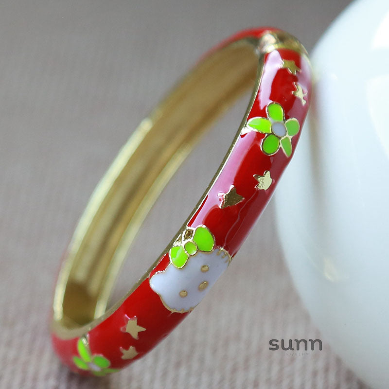 Camrynn Kitty Enamel Bracelet [FS9H5M6Q]