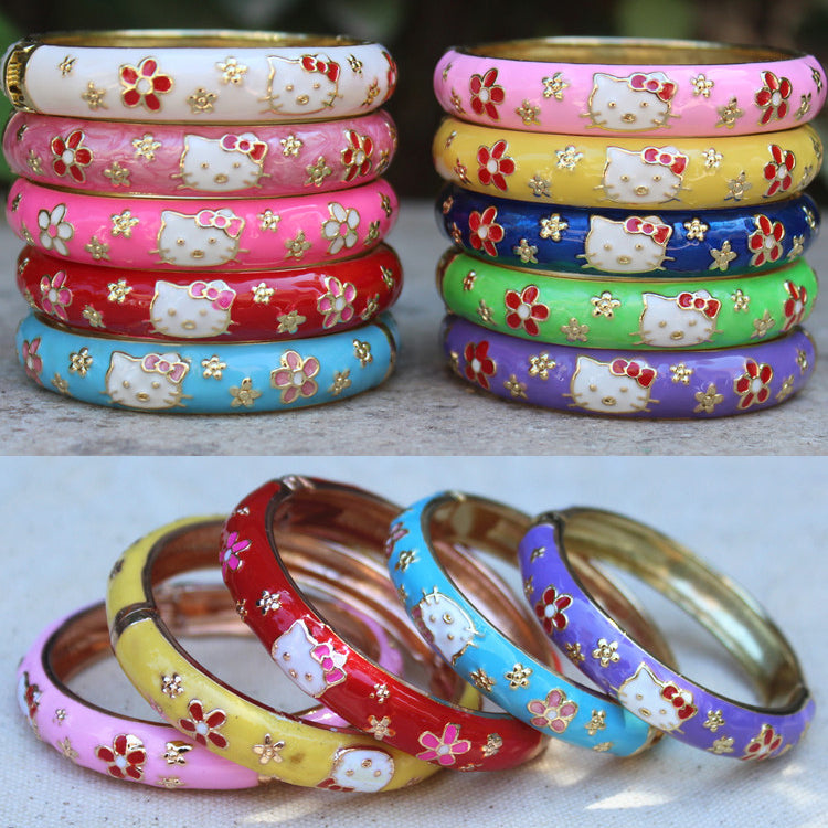 Camrynn Kitty Enamel Bracelet [OQ3BE9ZB]