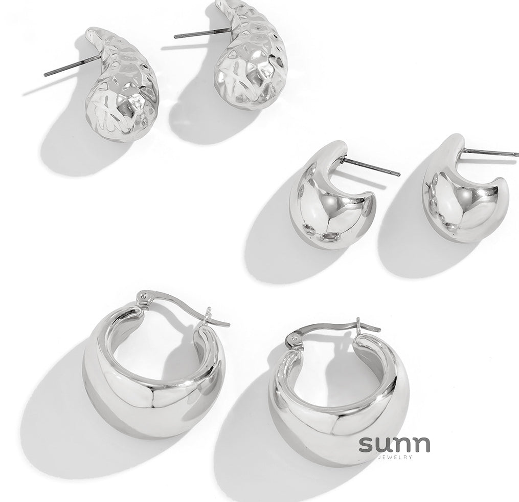 Cana Metallic Earring Sets [0K1IYMDP]