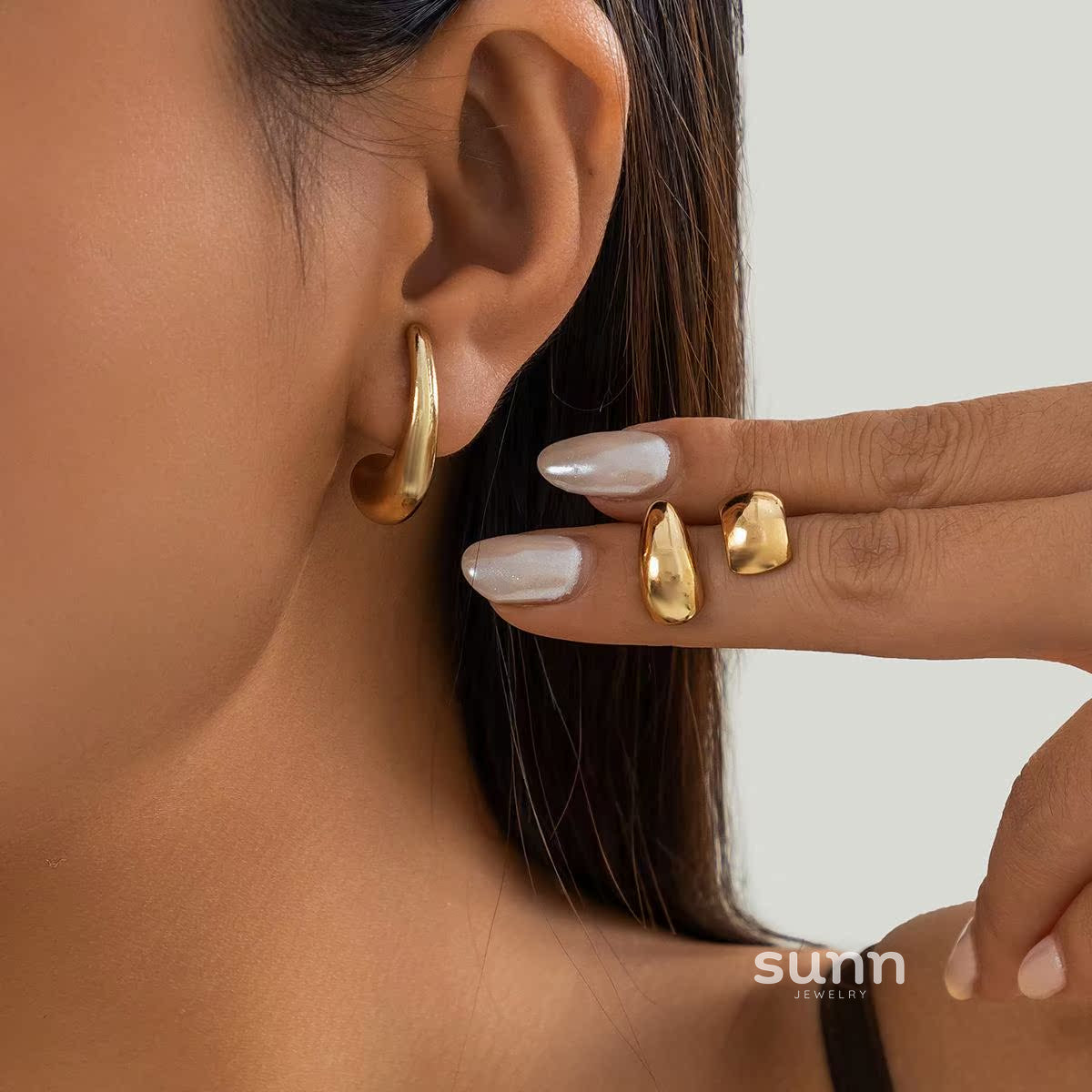 Cana Metallic Earring Sets [O09H0I53]