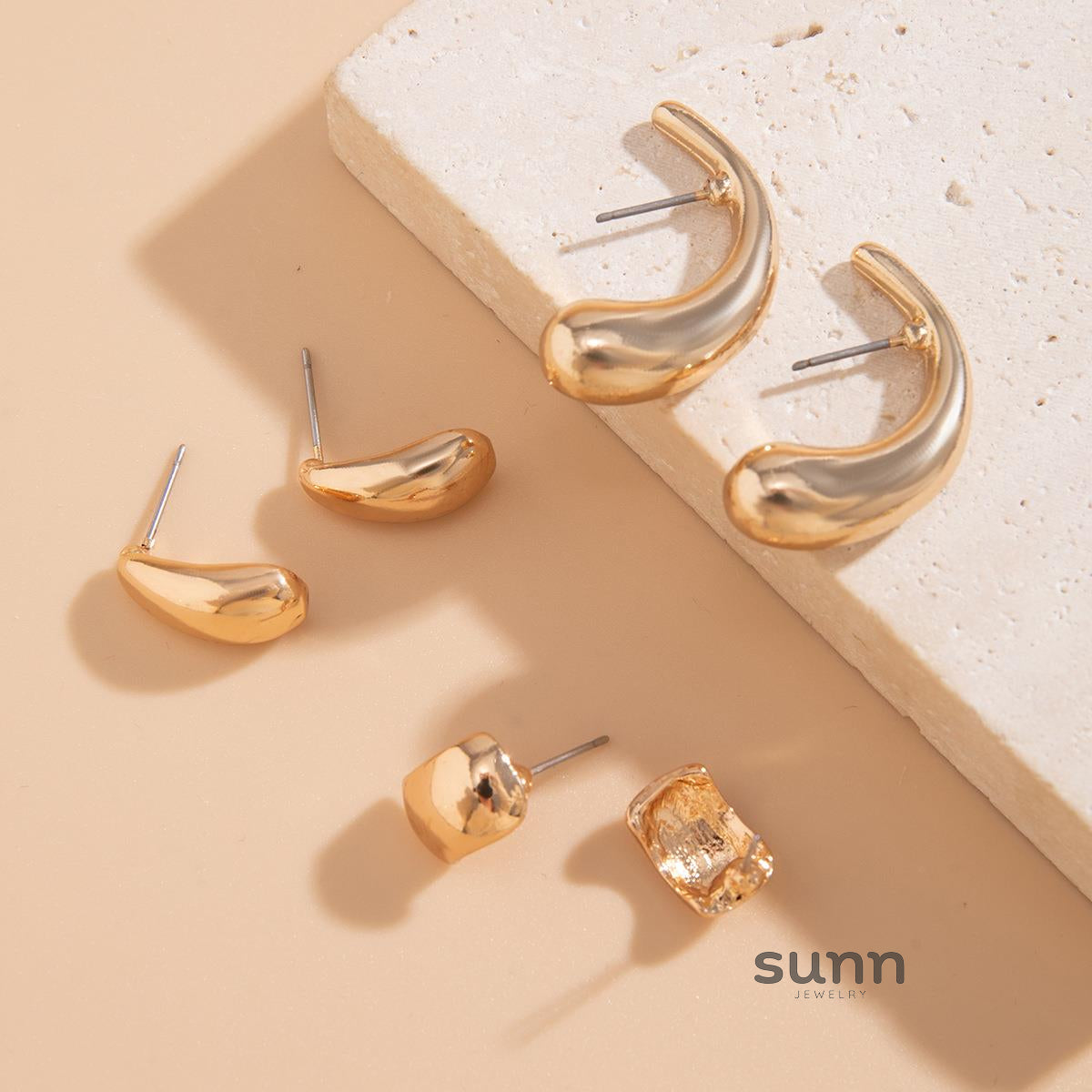 Cana Metallic Earring Sets [IXKG4A6L]