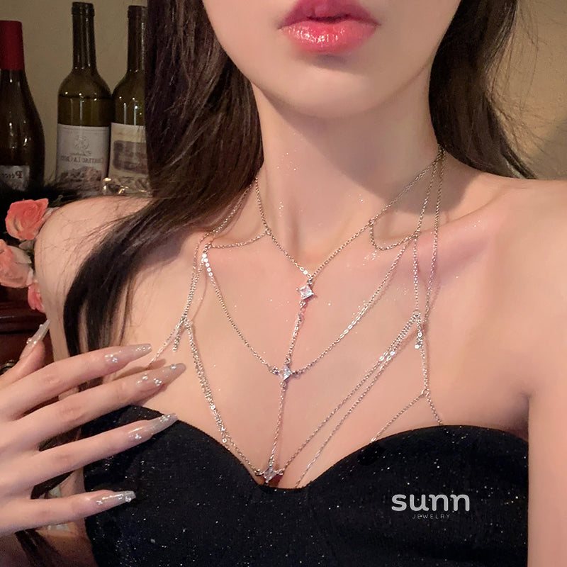 Candace Delicate Heart Body Chain [OVJQ1112]